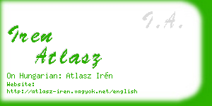 iren atlasz business card
